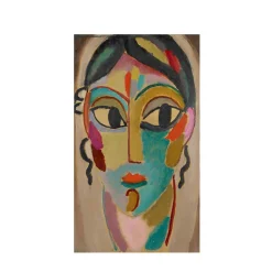 Alexej Jawlensky – Mystischer Kopf: Mädchenkopf (frontal) 1918.