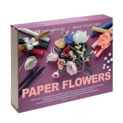 DIY crepepapir blomster kit