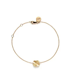 Firkløver armbånd – forgyldt sølv