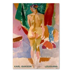 Karl Isakson – Stående model set fra ryggen (1918-20)