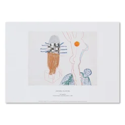 Kiki Kogelnik – Untitled (figure bomb and globe) c. 1963