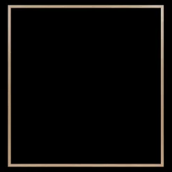 Ramme 116.9 x 121.9 cm – egetræ natur