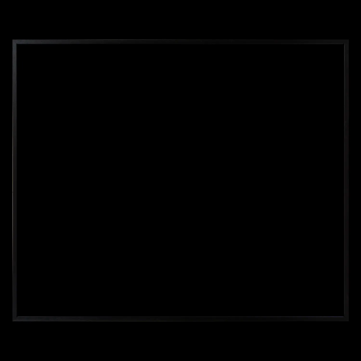 Ramme 84 x 70 cm – sort egetræ