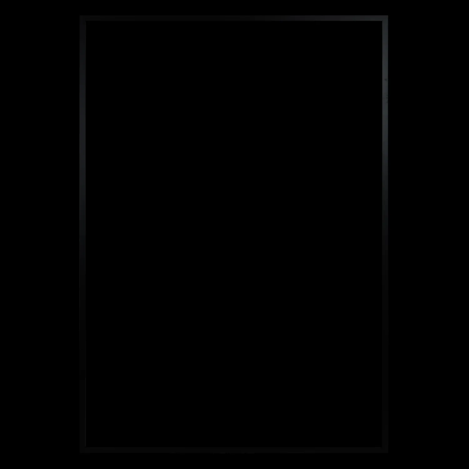 Ramme 97.7 x 140 cm – sort egetræ