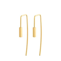 Ørering uden sten forgyldt sølv – Hook