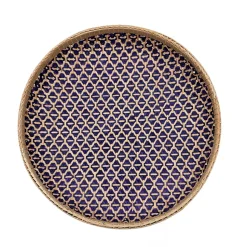 Rund kurv med stjernemønster Ø40