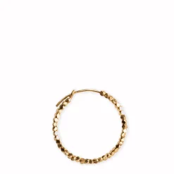 Small Bead Creole ørering – forgyldt